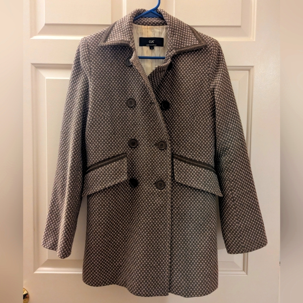Cue Australia Brown Pink Coat Women's